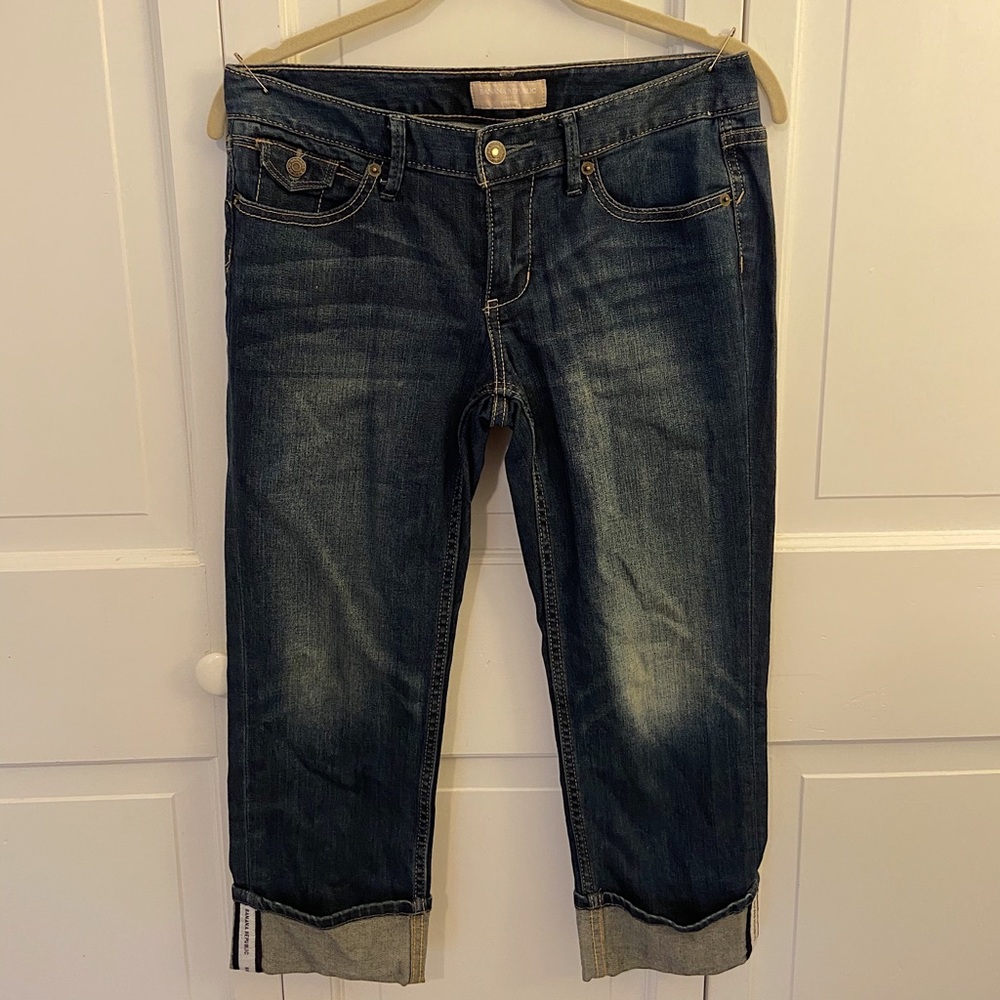 Banana Republic Cuffed Cropped Jeans